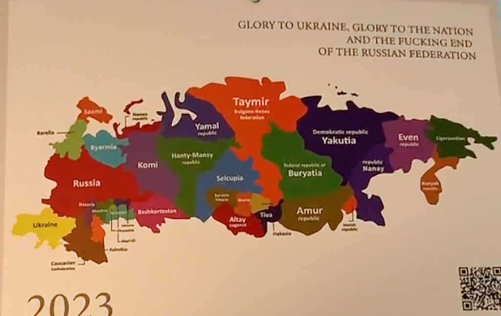 VIDEO: Ukrainas tuli müügile jagatud Venemaa kaardiga kalender