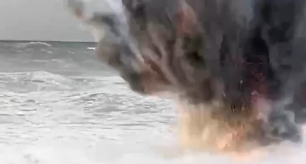 VIDEO: Gruusias ujus kaldale miin, mis plahvatas