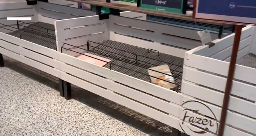 Streik tühjendas Soome poodide riiulid