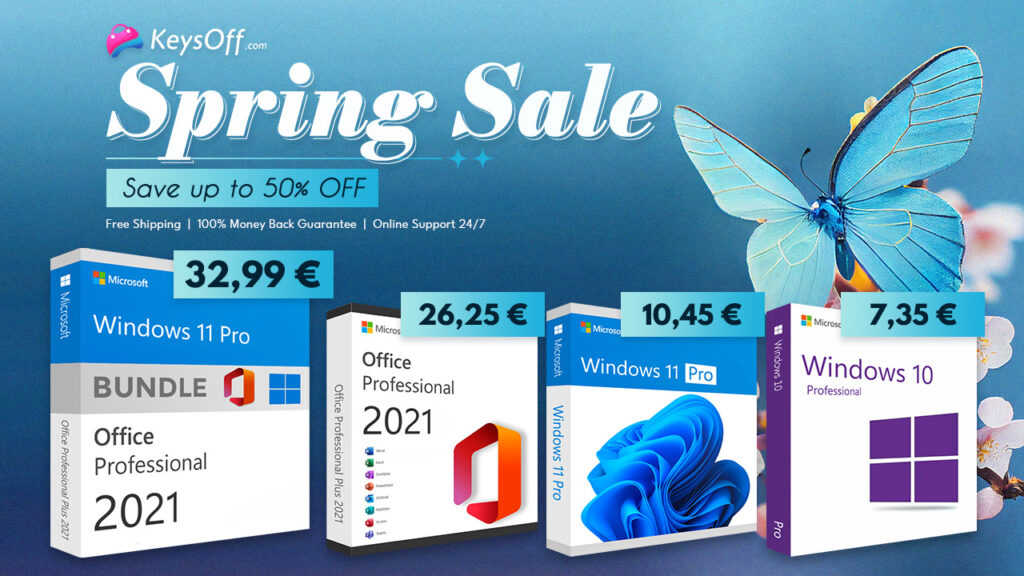 Hankige Keysoff oma tootlikkuse tõstmiseks – kõige odavamad MS Office 2021 ja Windows 10 ehtsad litsentsid!