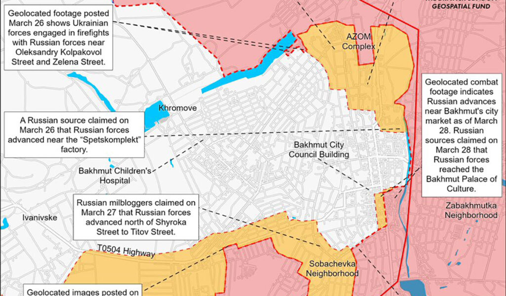 USA luure: Vene väed tungivad Bahmutis muudkui edasi