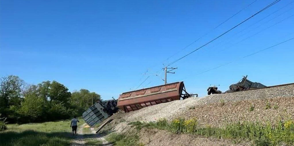 Krimmis oli raudteel plahvatus, vagunid sõitsid rööbastelt välja