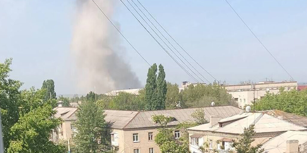 Vene vägede kontrolli all olev Ukraina linn sai taas tabamuse