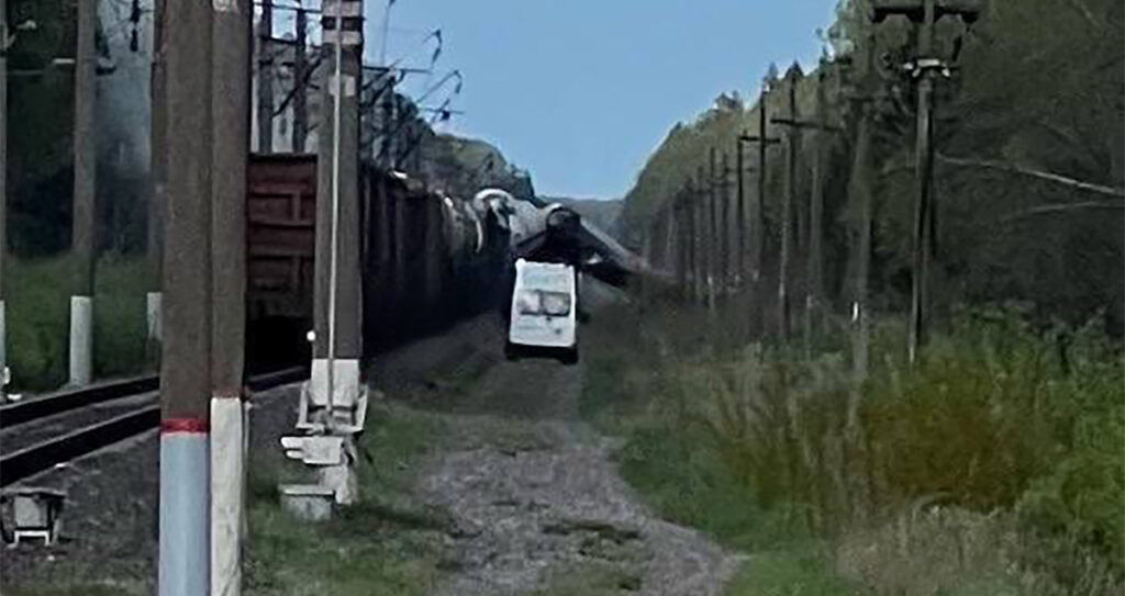 Venemaa raudteel oli uus diversiooniakt, 20 vagunit sõitis välja