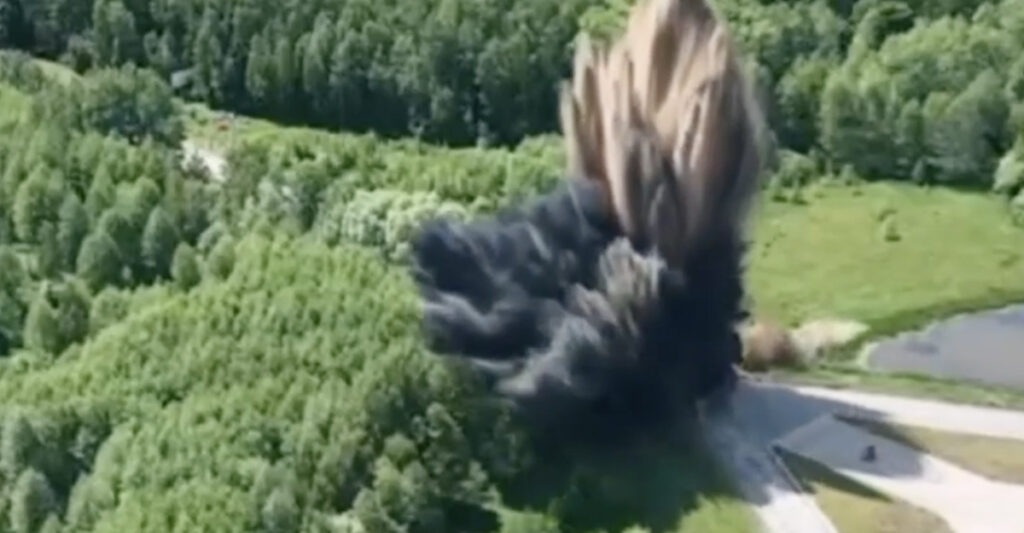 VIDEO: Venemaa lasi õhku risttee, mis ühendab riiki Valgevene ja Ukrainaga