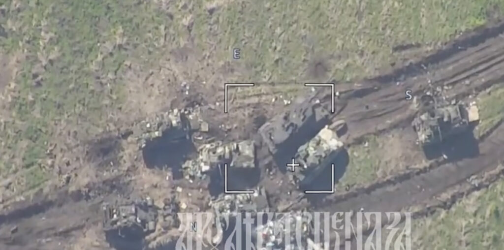 VIDEO: hävinud Ukraina lahingumasinate kolonn