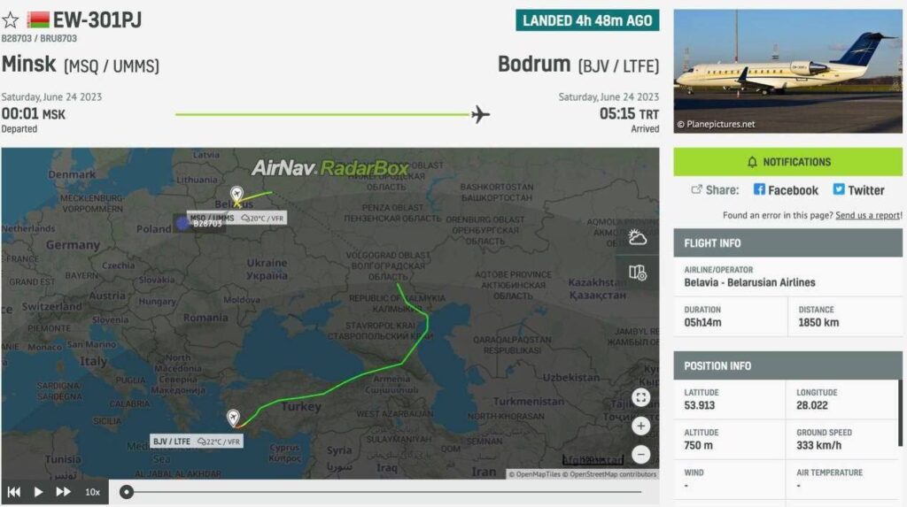 Värske info: Valgevene liider evakueeris oma perekonna Türki