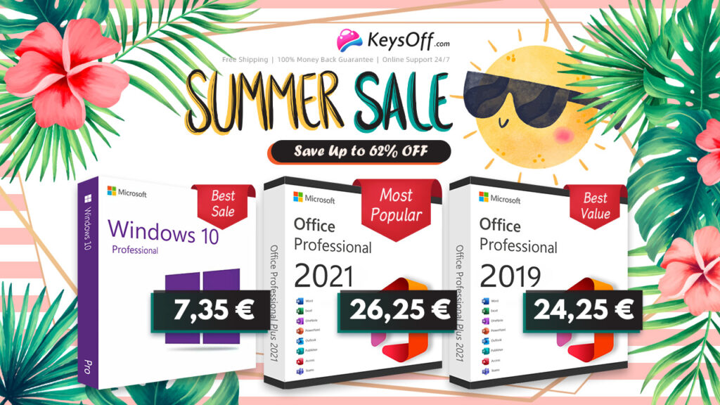 Ärge jääge ilma Keysoffi suvemüügist: eluaegne Microsoft Office 2021 ainult 26,25 €!