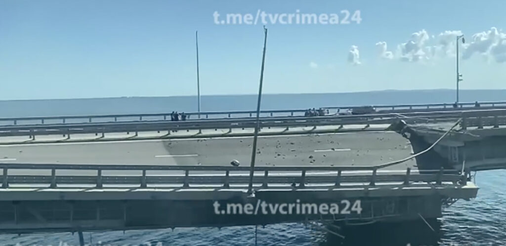 VIDEO: rongiaknast tehtud video purustustest Krimmi sillal