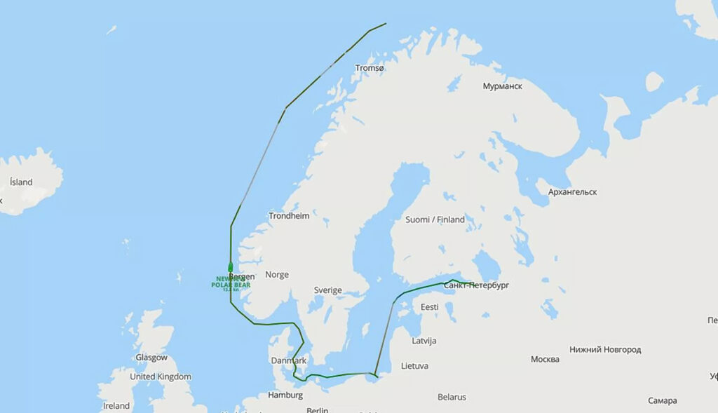 Soome lahel gaasitoru juures liikunud laevad on nüüd Norra lähistel