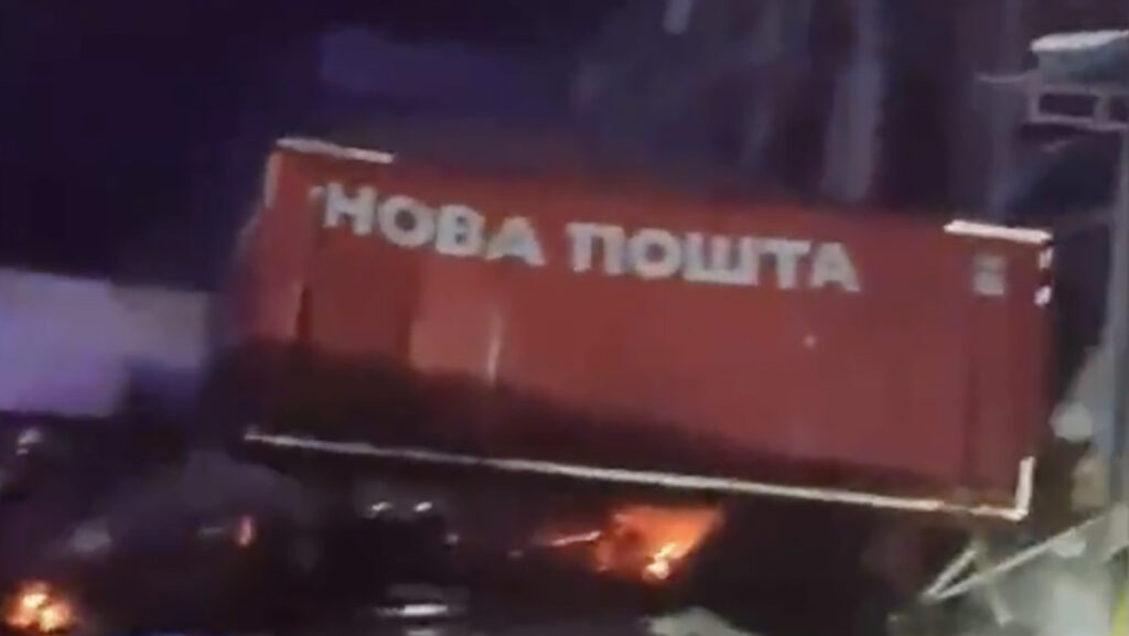 VIDEO: Ukrainas sai tabamuse suur postifirma terminal