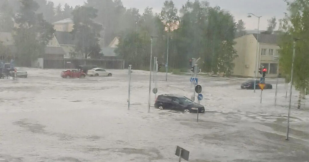 VIDEO: Soomes oli hirmus sadu ja üleujutus