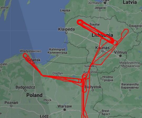 Midagi on toimumas: Kaliningradi ümber tiirutavad NATO luurelennukid