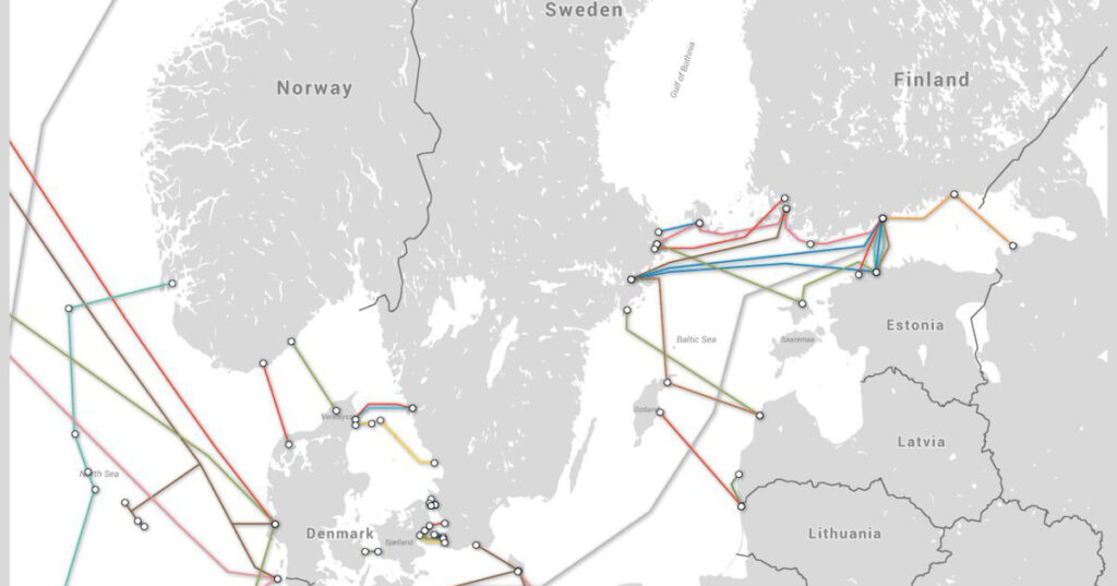 Läänemeres sai kahjustada Läti-Rootsi merekaabel