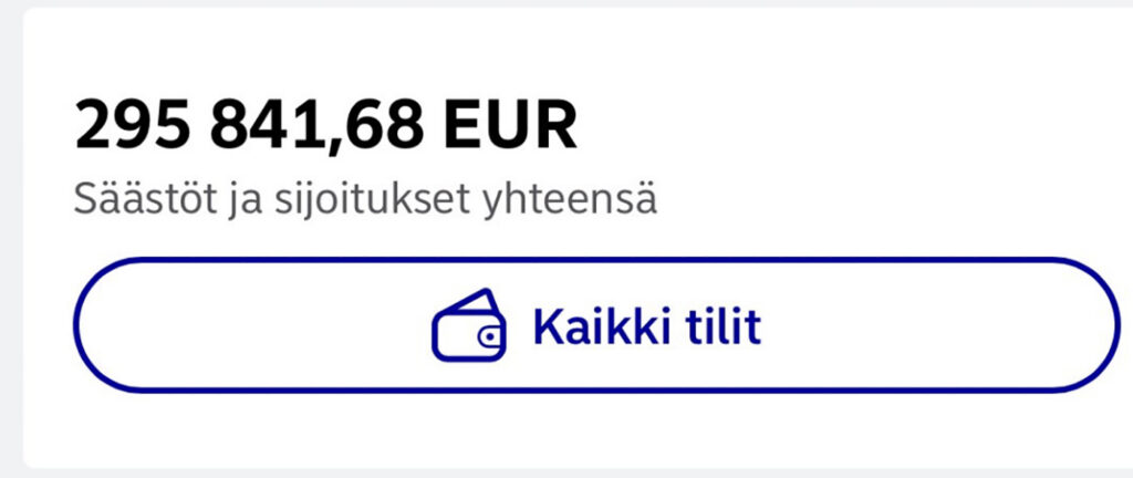 Soomlase pangakontol oli järsu suur summa raha