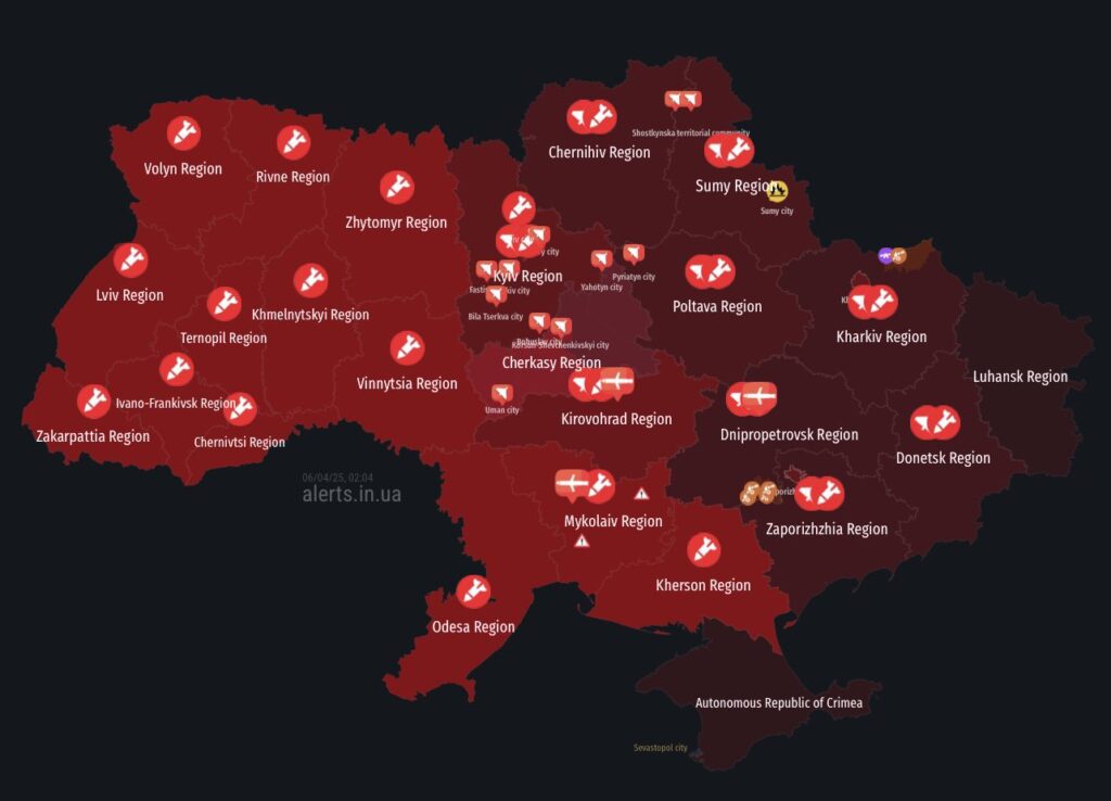 Ukraina langes ulatusliku rünnaku alla, suured purustused Kiievis