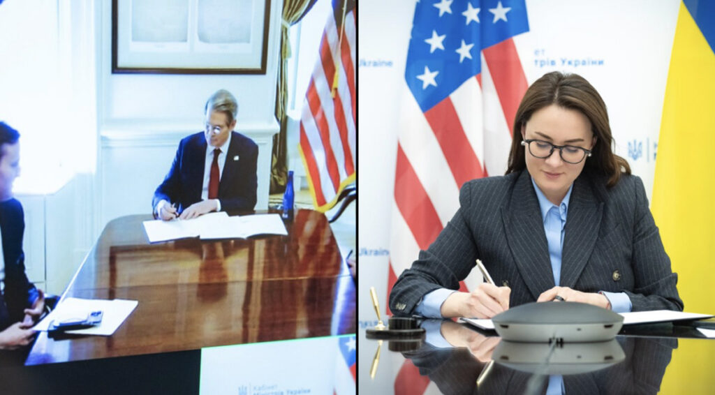 USA ja Ukraina sõlmisid maavarade tehingu eelkokkuleppe