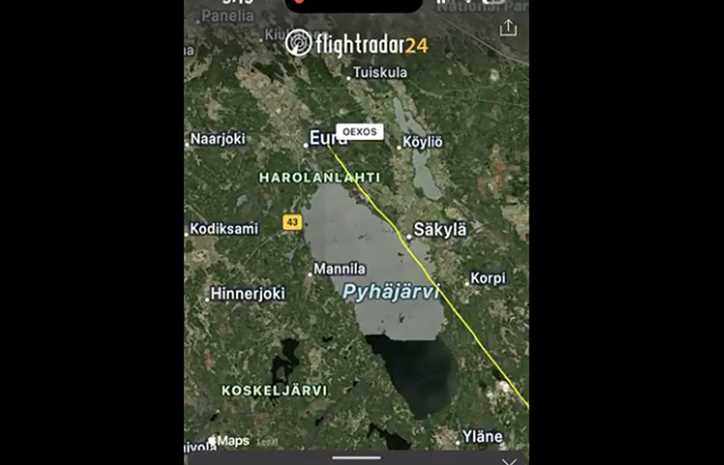 VIDEO: Soomes õnnetusse sattunud kopterite lennuteekond