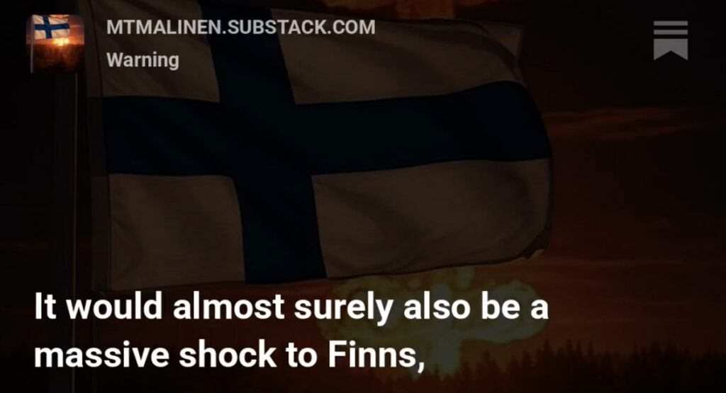 Soome teadlase karm hoiatus: Helsingi lähedal võidakse kasutada tuumarelva