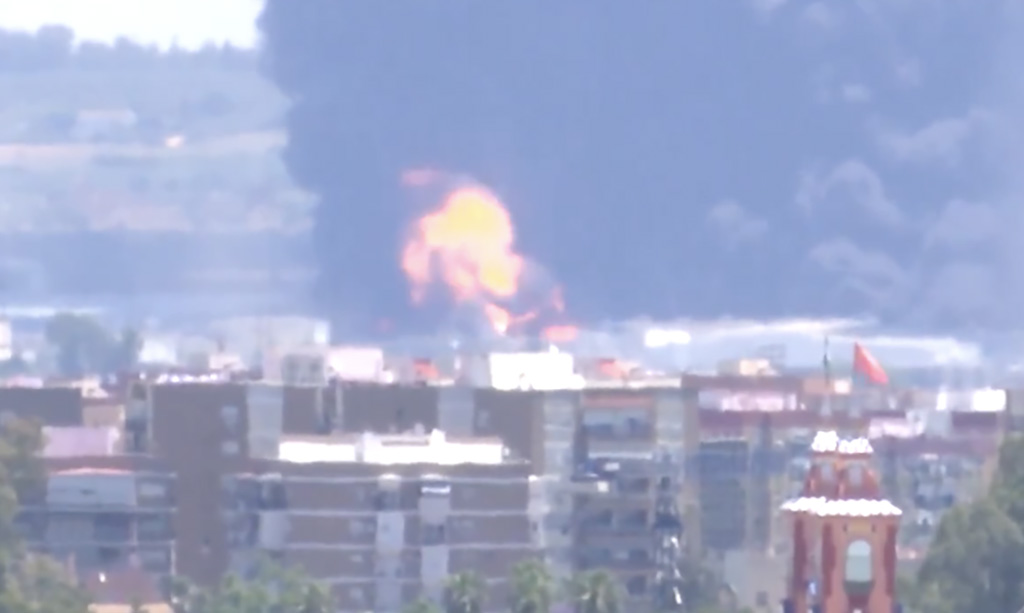 VIDEO: Hispaania suures keemiatehases puhkes tulekahju, sellele eelnes plahvatus