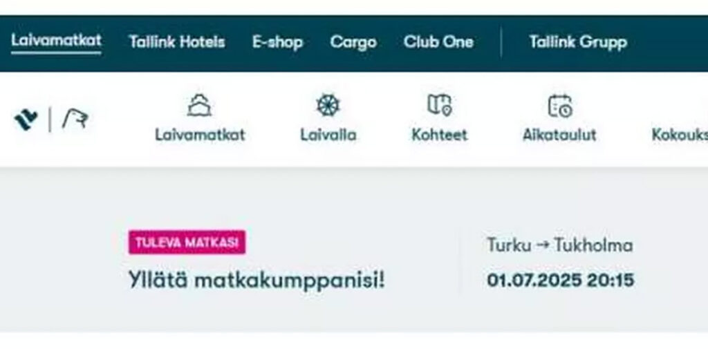 Tallinki kodulehel olid näha teiste klientide andmed