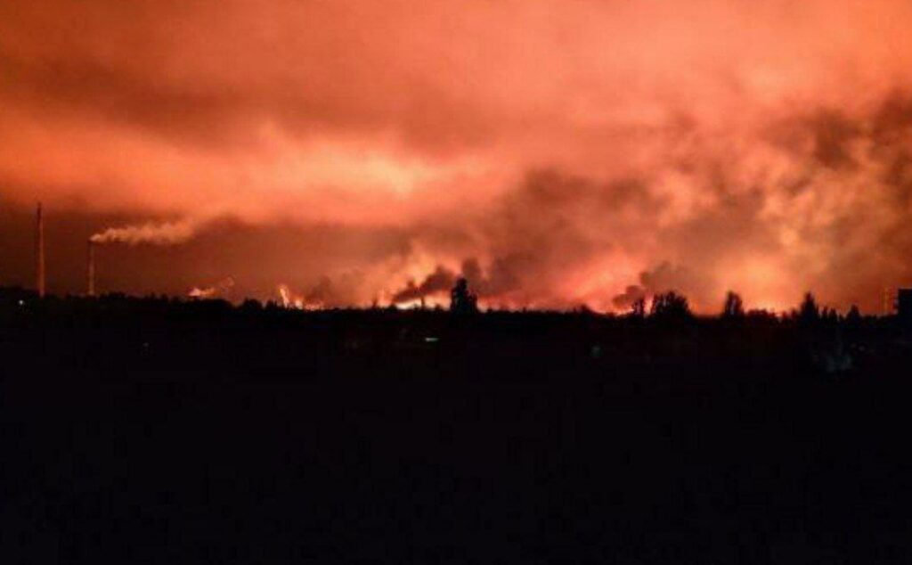 Häving Ukrainas: Venemaa korraldas droonirünnaku naftatöötlemistehasele