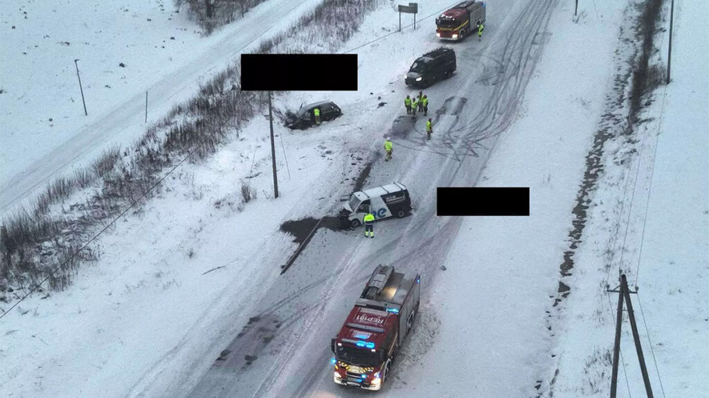 Soomes oli nii kole liiklusõnnetus, et politsei lõpetas uurimise