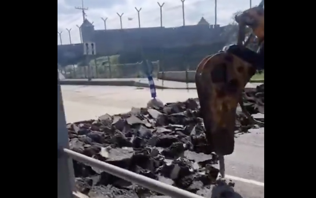 VIDEO: Eesti-Vene piiril võetakse asfalti üles