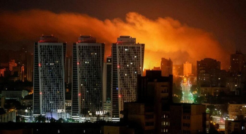 Ukraina pealinn langes massiivse rünnaku alla