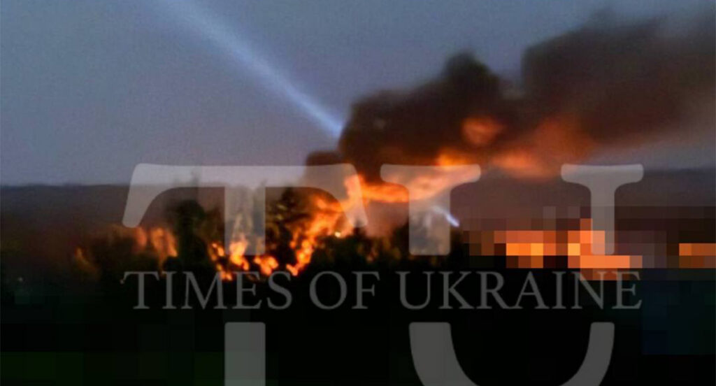 Järjekordne Ukraina linn on leekides