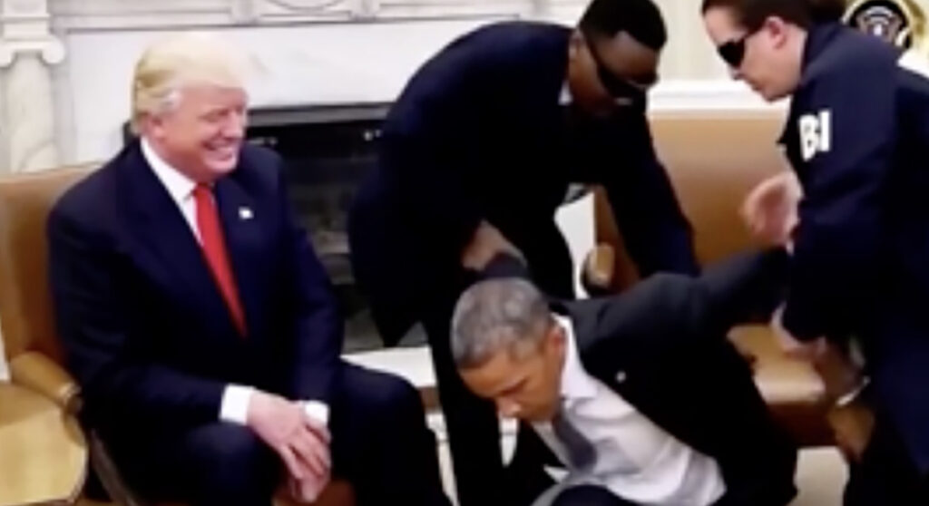 Trump avaldas video, kuidas Obama võetakse kinni