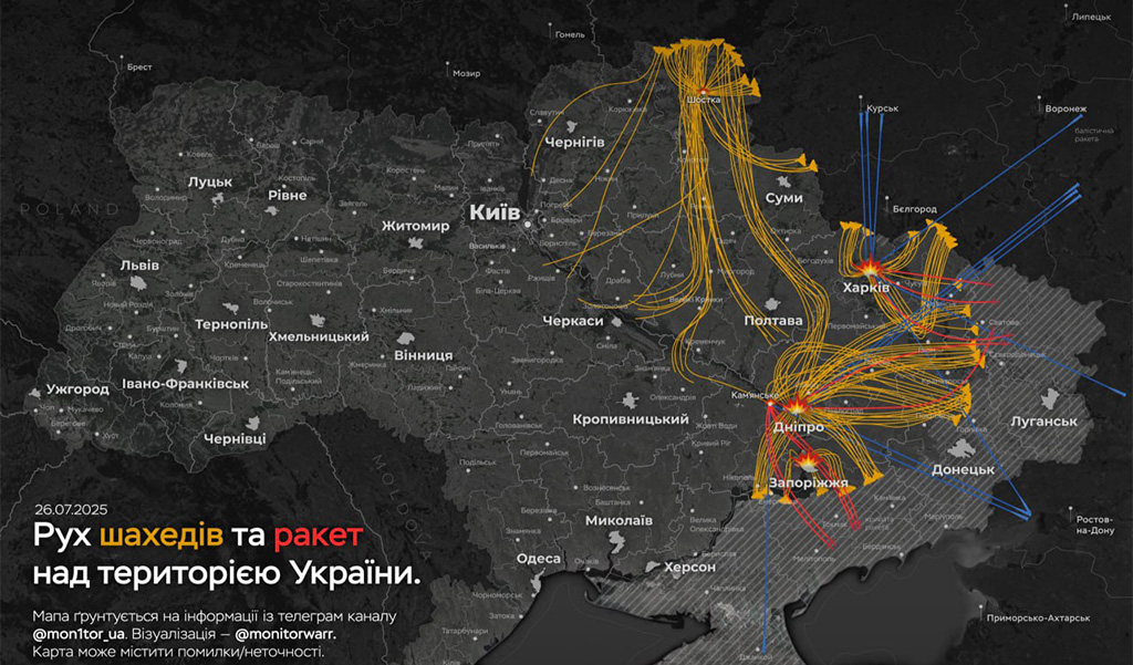 Ukrainat tabas ulatuslik rünnak