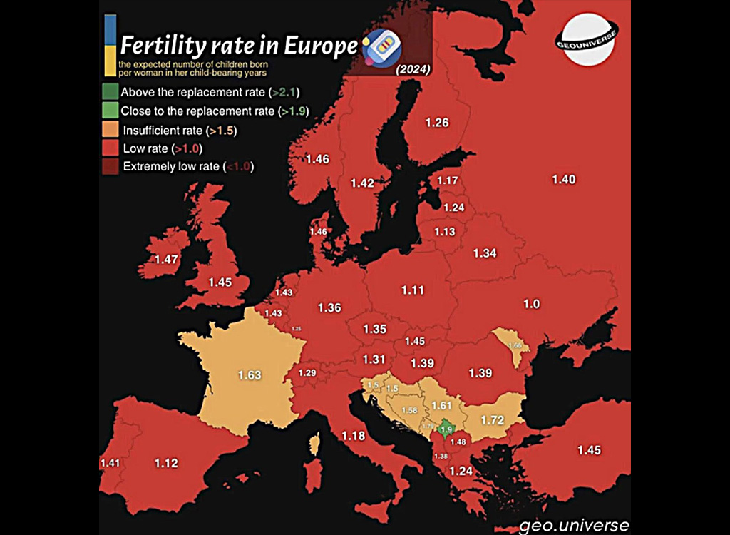 Kaart: Euroopa sureb välja