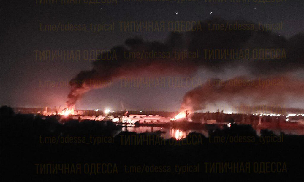 VIDEO: Ukrainas sai tabamuse sadam