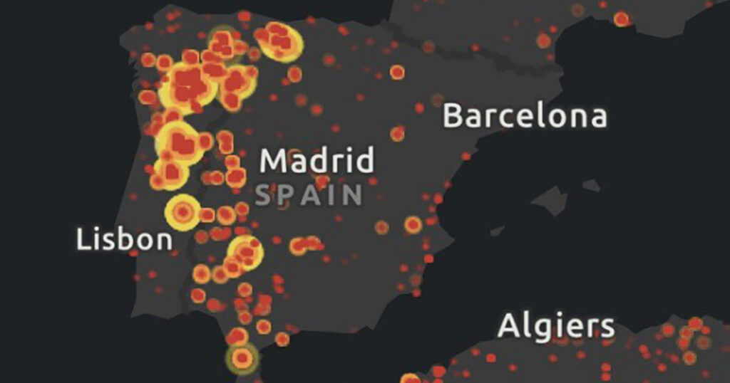 Portugal on leekides, kahtlustatakse süütamisi