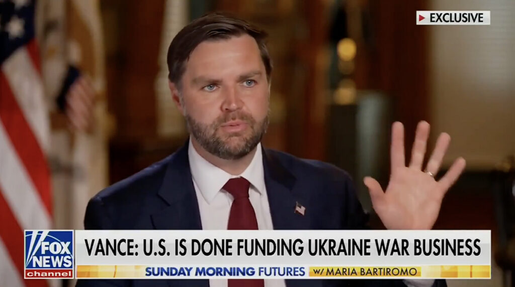 USA asepresident: USA lõpetab Ukraina sõja toetamise, kui Euroopa soovib jätkata, siis peab ise panustama