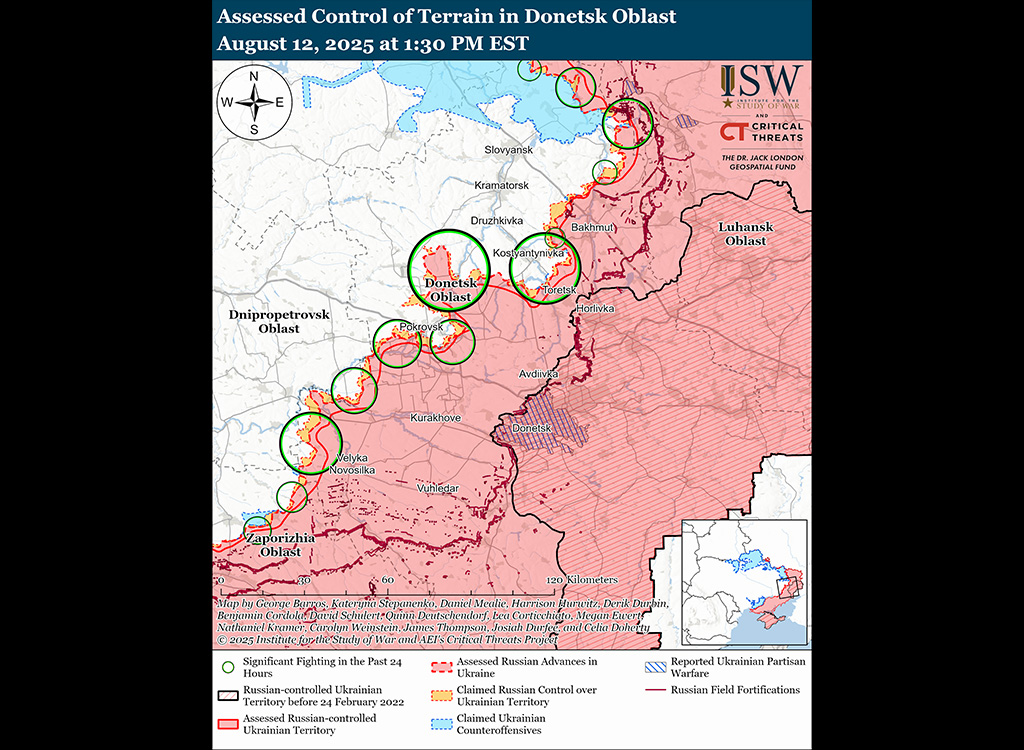 Jahmatav areng: Vene väed hõivasid ühe päevaga Ukrainas tervelt 110 ruutkilomeetrit