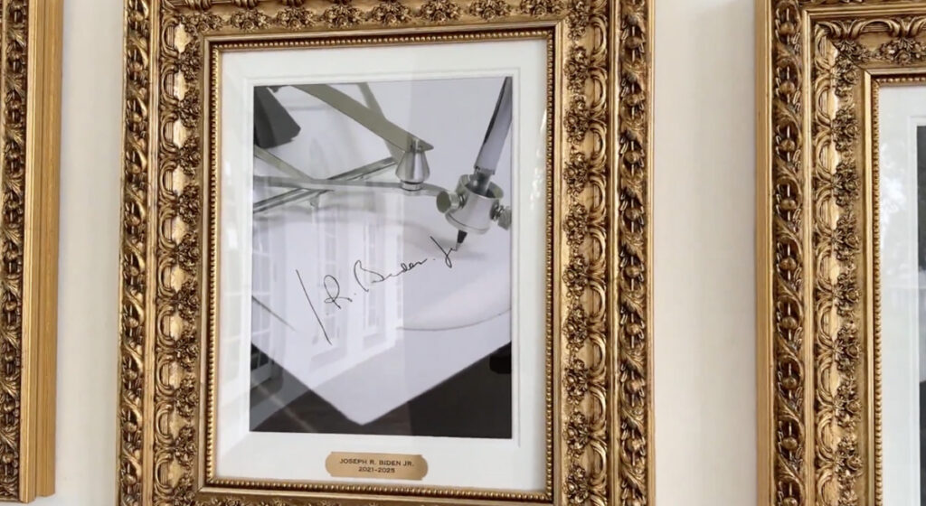 VIDEO: USA presidentide galeriis on Bideni portree asendatud kummalise pildiga