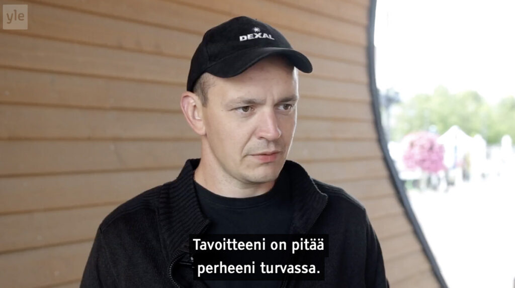 Soomes elav Ukraina mees ei taha mõeldagi kodumaale naasmisele: Siis näeksid mu naine ja tütar mind järgmine kord kirstus.