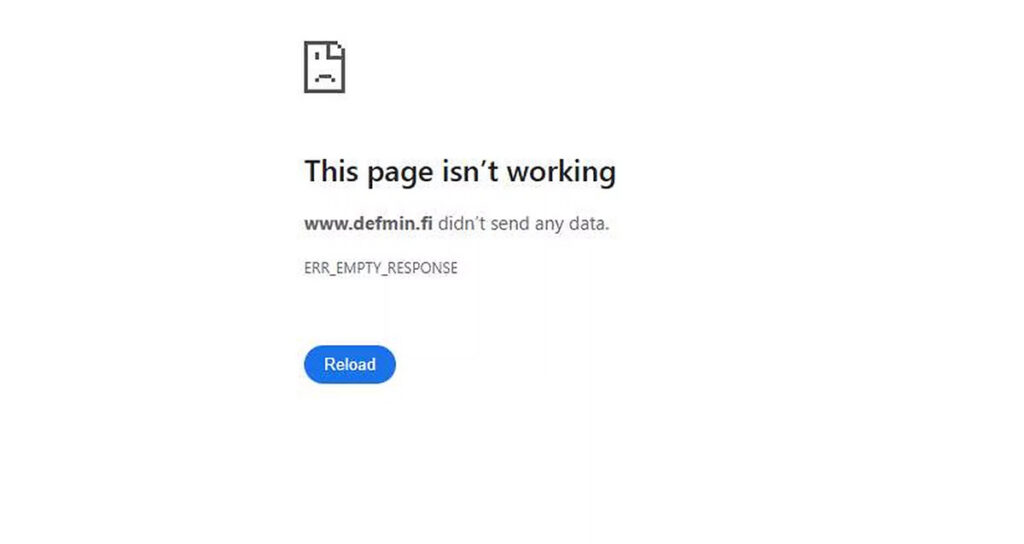 Soome kaitseministeeriumi veeb on maas, asja uuritakse