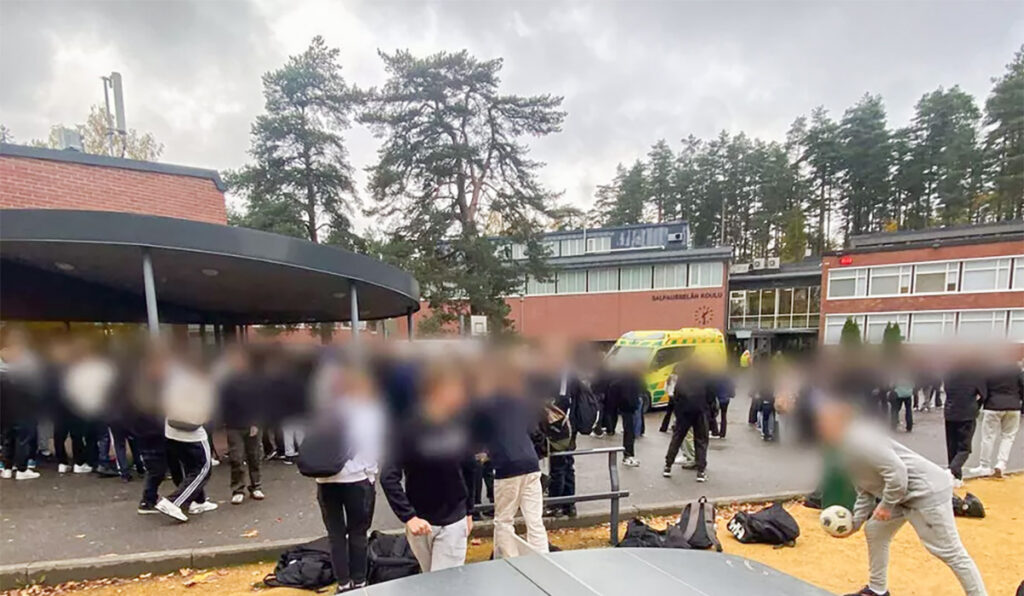 Soome koolis oli pussitamine, pussitaja on jooksus