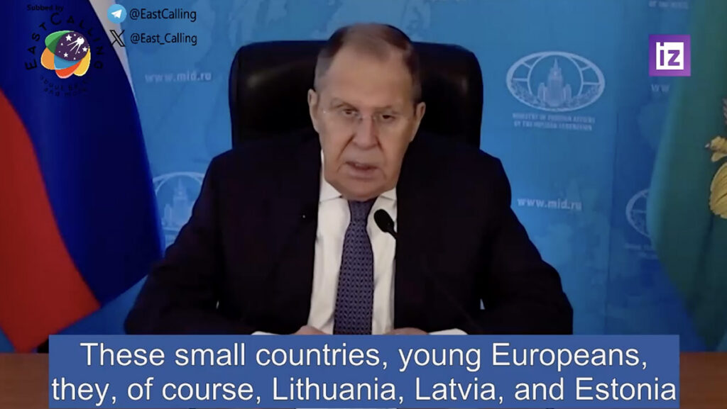 Vene välisminister: Balti riike kasutatakse etturitena ära sõja alustamiseks Venemaa vastu