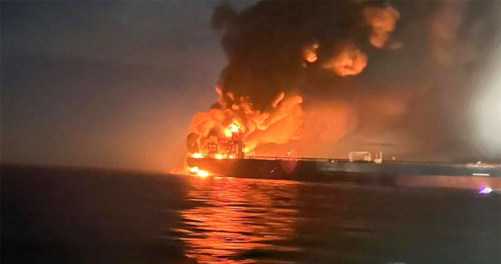 Ootamatu areng: Mustal merel tabas ilmselt Ukraina droon USA firma tankerit