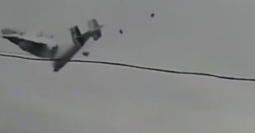 Video Vene sõjalennuki alla kukkumisest