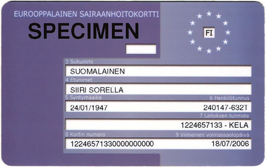 Soomes pikeneb Euroopa ravikindlustuskaardi kehtivusaeg