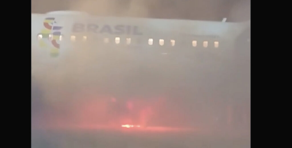 VIDEO: Brasiilias süttis suur reisilennuk põlema