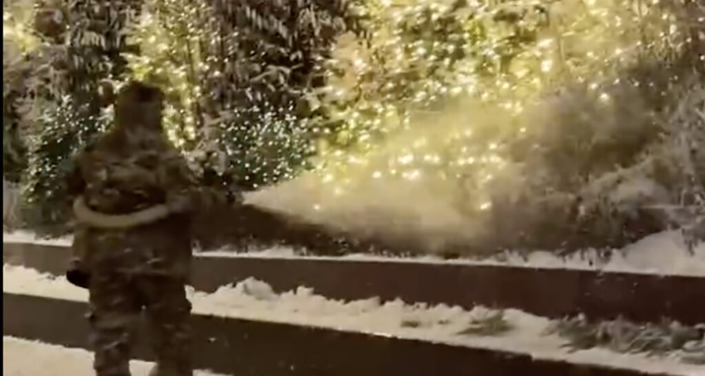 VIDEO: Moskvas hakati puid lumega katma