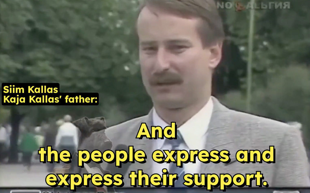 VIDEO: Vene meedias tuuakse välja, kuidas Kallase isa rääkis vene keeles, et rahvas Eestis toetab nõukogude võimu
