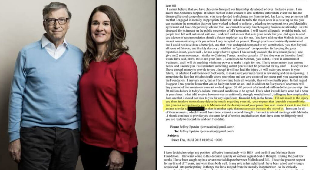 Karm paljastus: Bill Gates anus pedofiil Epsteinilt antibiootikume, et ravida salaja oma naisel suguhaigusi, mille ta oli saanud vene tüdrukutega seksimisest