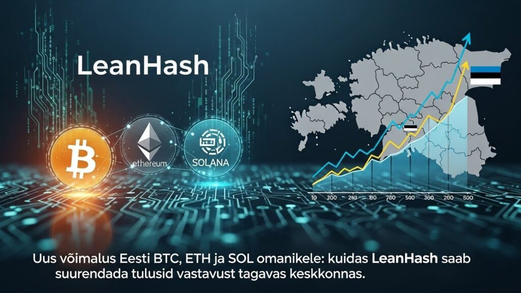 Uus võimalus Eesti BTC, ETH ja SOL omanikele: kuidas LeanHash saab nõuetele vastavas keskkonnas tootlust suurendada.